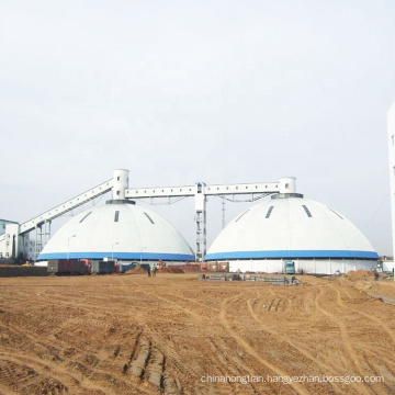 Prefab sheds storage outdoor space frame dome coal shed for additive storage